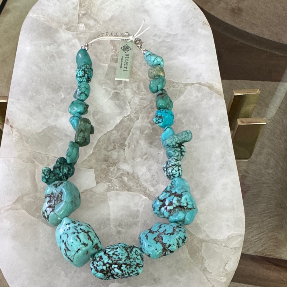 Natural Turquoise Chunky Necklace